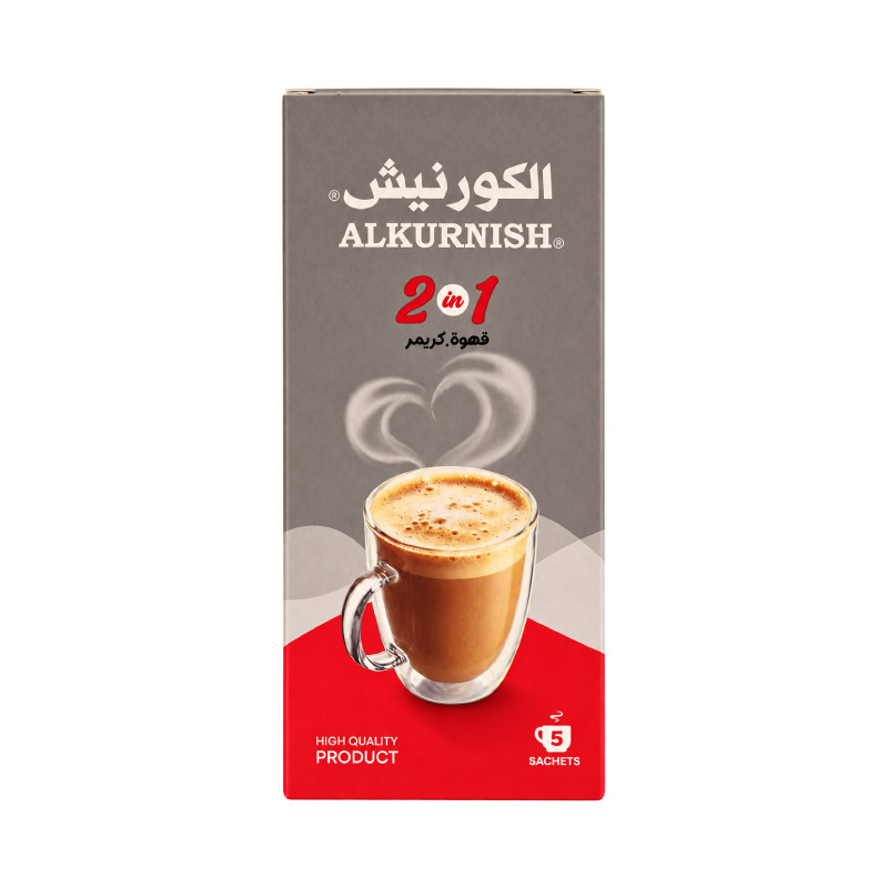 منتج نسكافيه 2ب1 بنكهة عالية الجودة مع تغليف محكم
