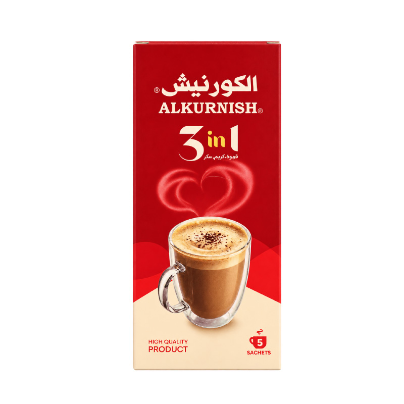 منتج نسكافيه 3ب1 بنكهة عالية الجودة مع تغليف محكم