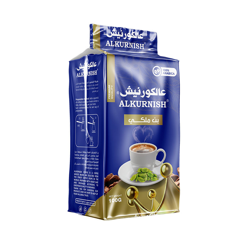 Product Royal ground coffee 100g with high-quality flavor and airtight packaging