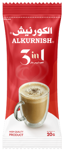 ظرف قهوة الكورنيش 3 في 1 وزن 20 غرام - أجود بن في سوريا